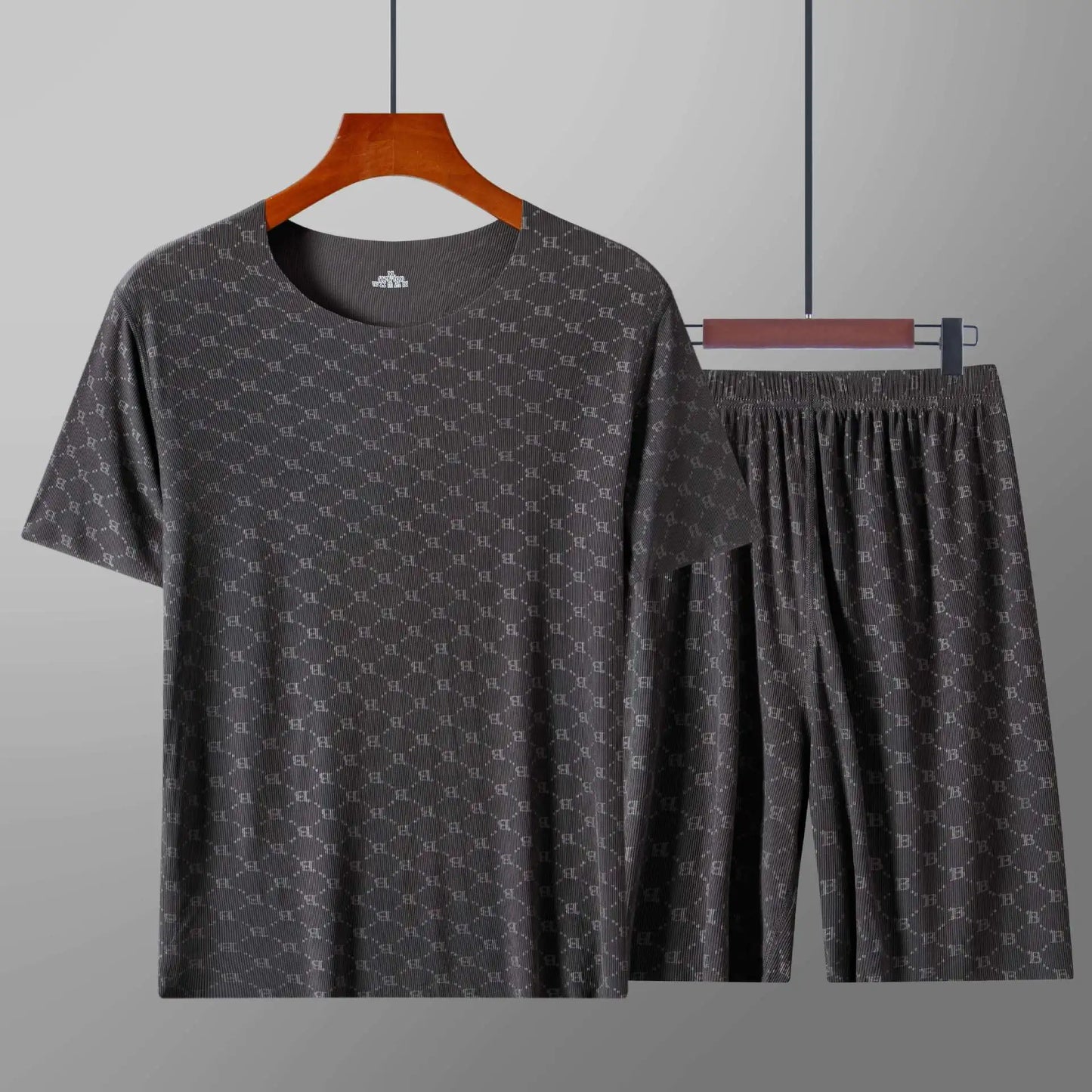 Pajamas Homewear Set Printed Ice Silk