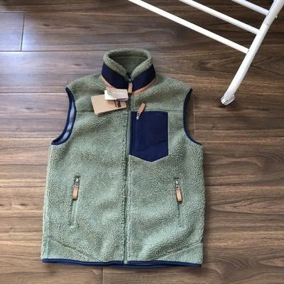 Wool Jacket Men Women Vest Lamb Cashmere mix