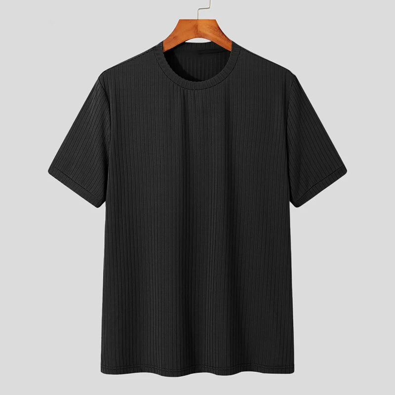 T Shirt Leisure Long Sleeve O Neck Drapped