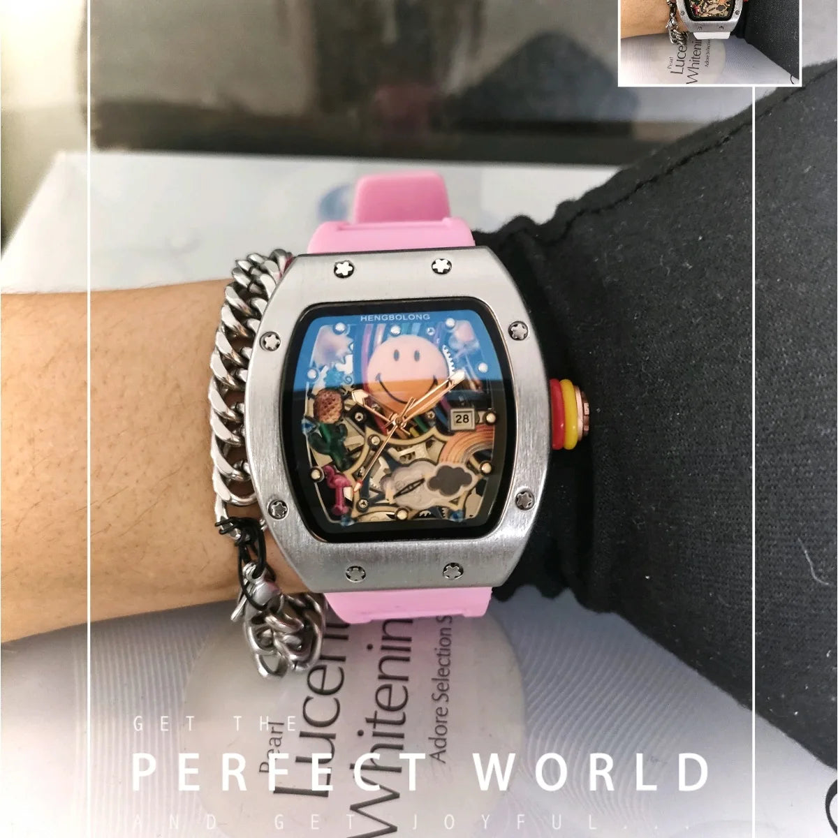 Smiley Watch Alternative Solid Quartz Water resistant