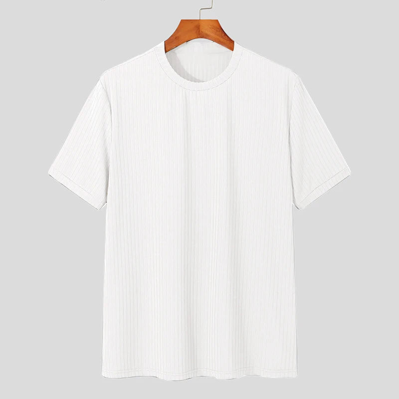 T Shirt Leisure Long Sleeve O Neck Drapped