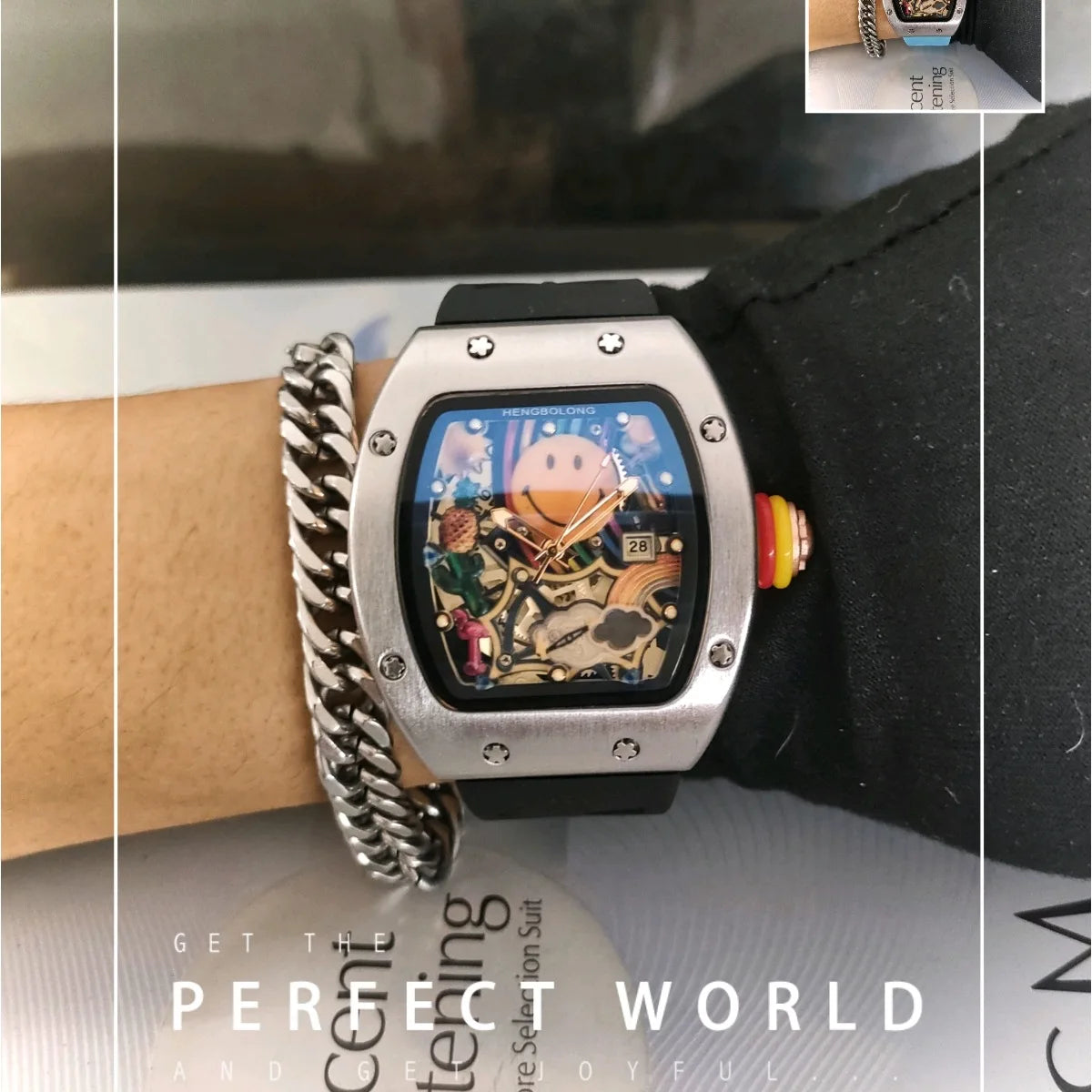 Smiley Watch Alternative Solid Quartz Water resistant
