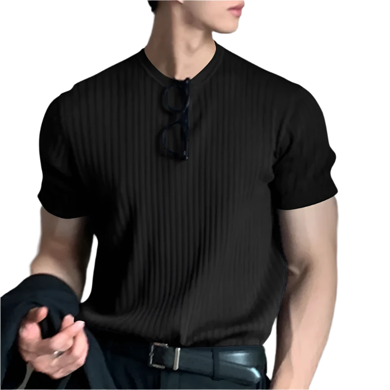 T Shirt Leisure Long Sleeve O Neck Drapped