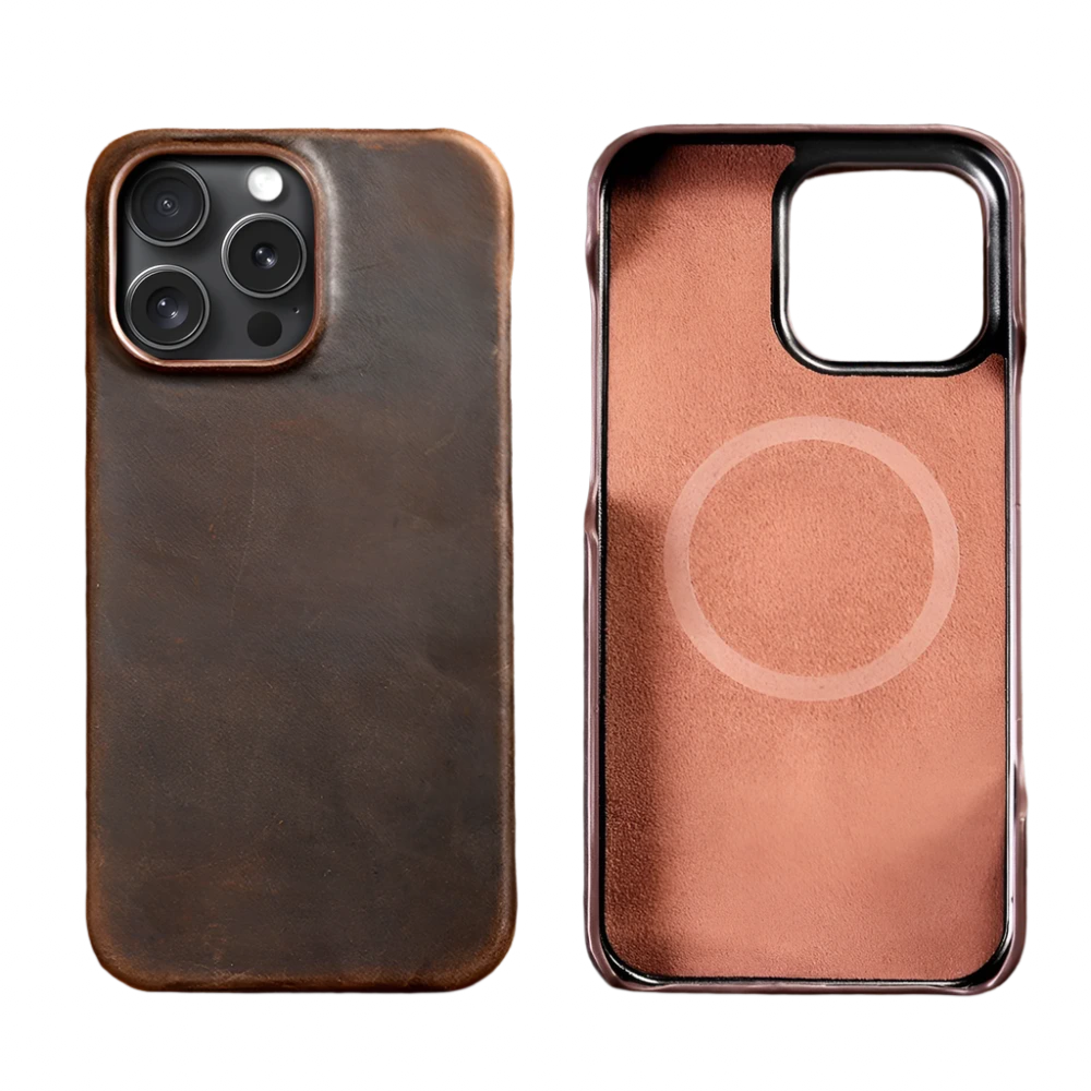 iPhone Case Retro Leather with Magsafe