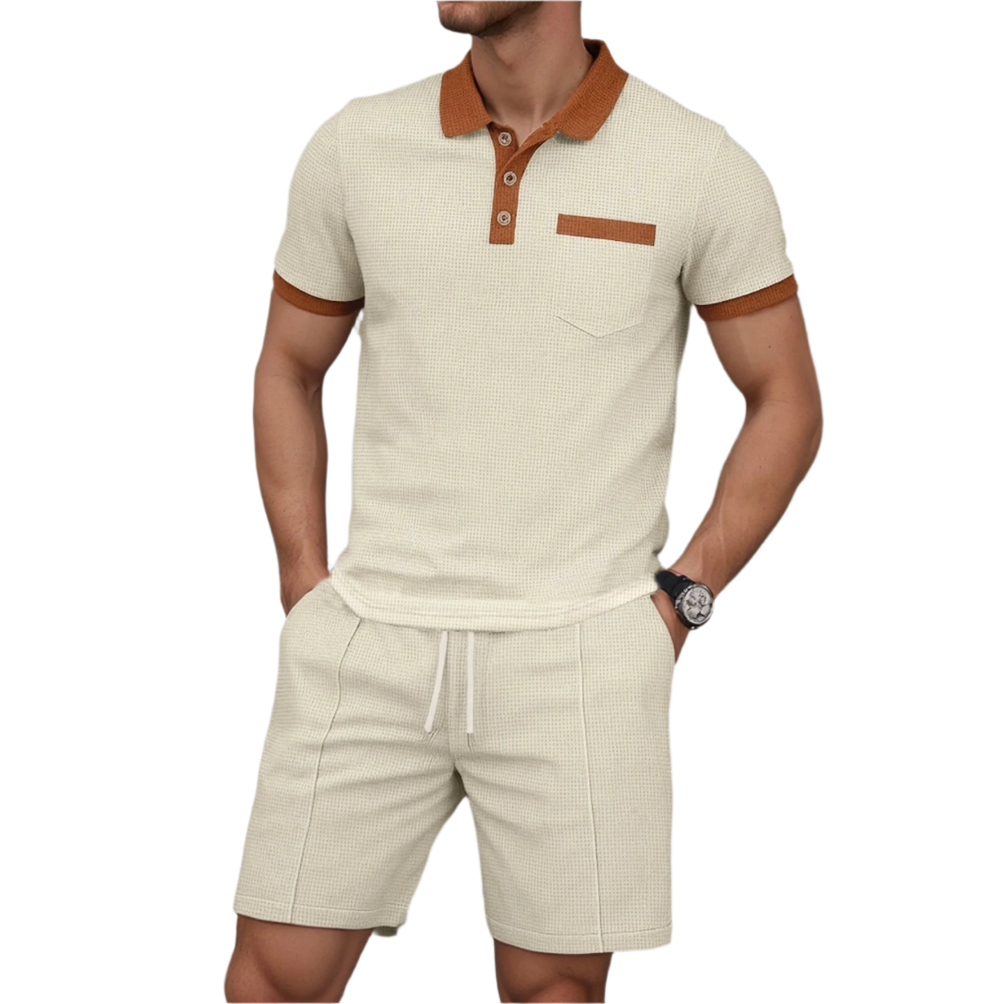 Swiss European Summer Waffle fabric solid color zipper