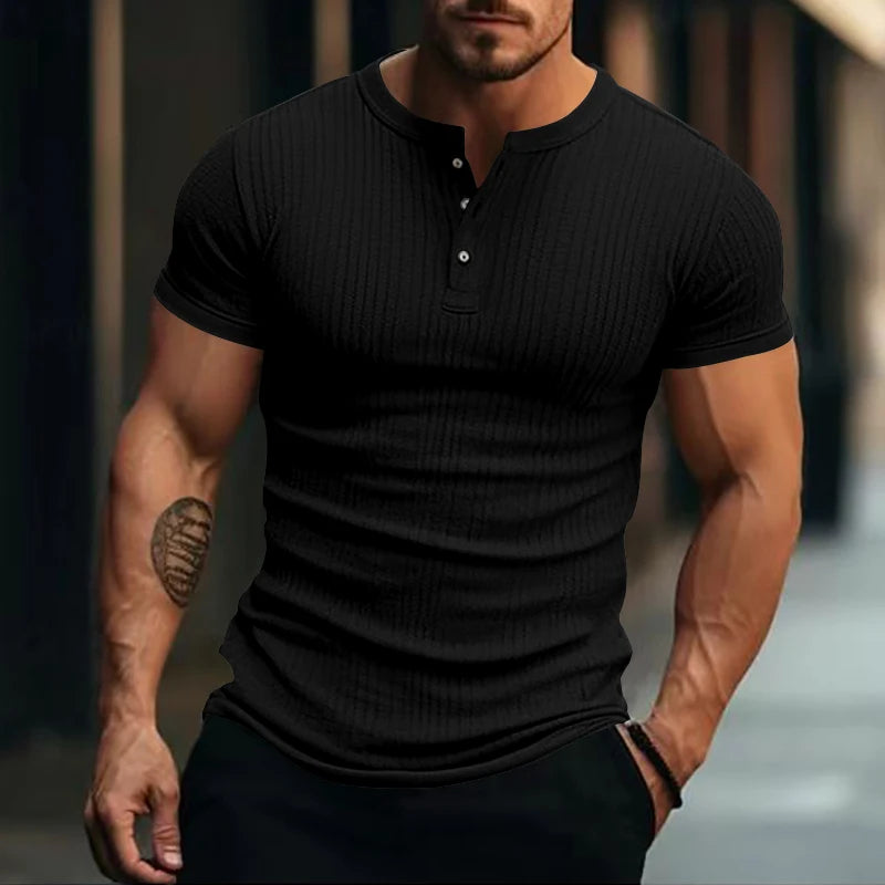 Stripe Knit T-shirt Swiss Developed