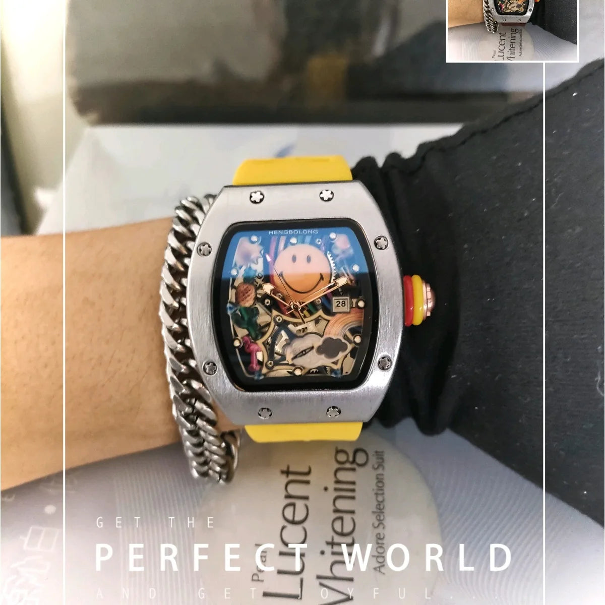 Smiley Watch Alternative Solid Quartz Water resistant