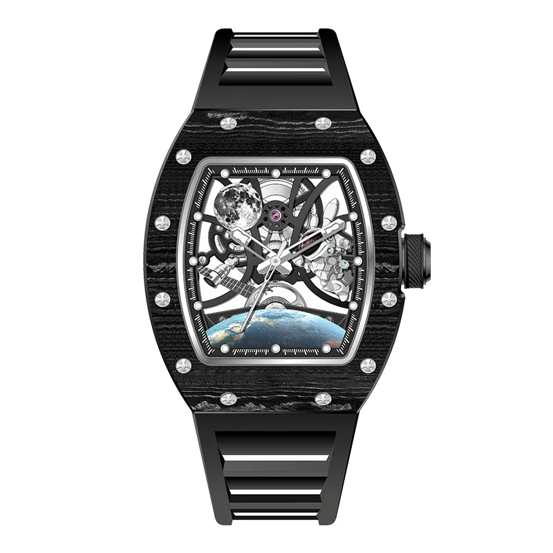 Black White Bubba Skeleton Watch
