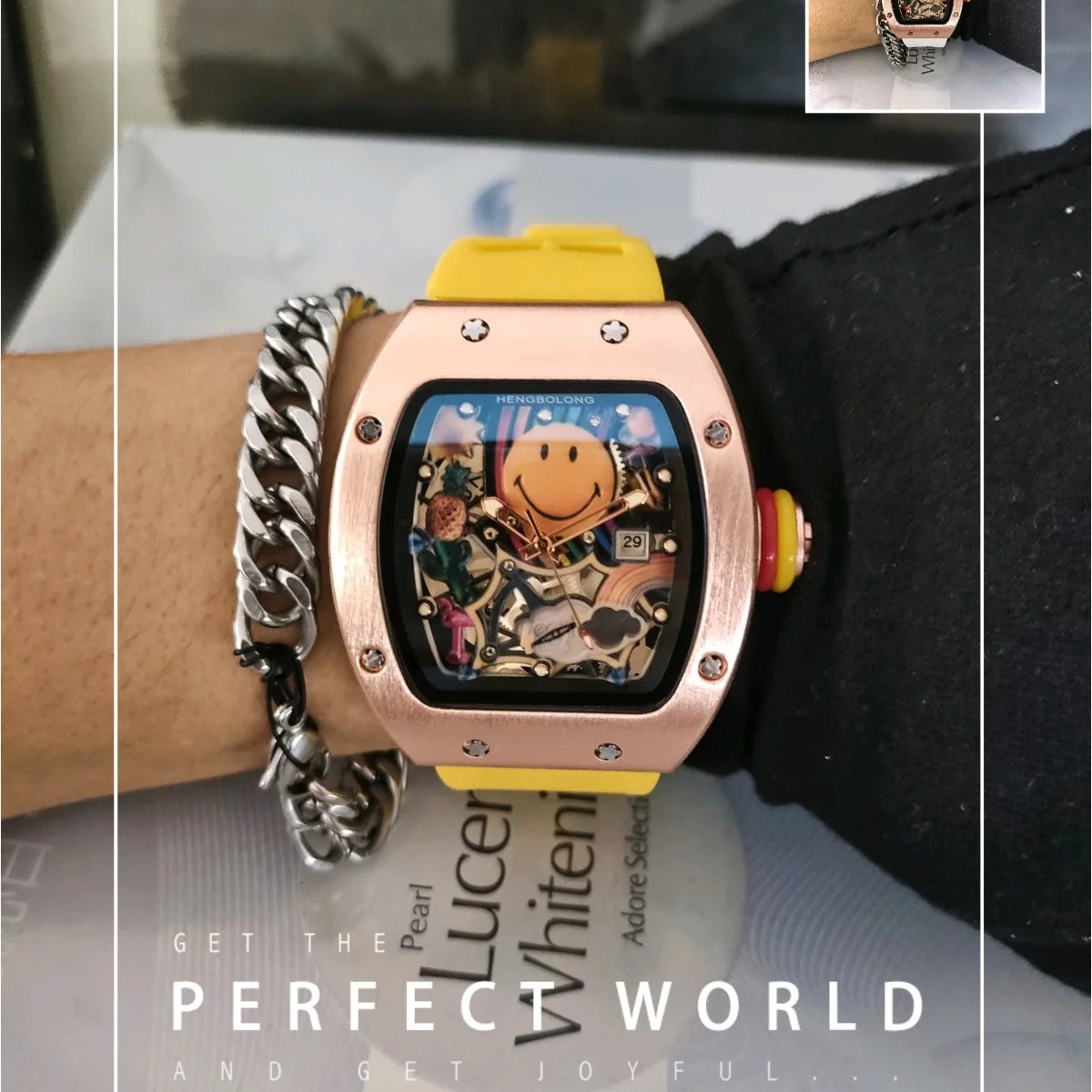Smiley Watch Alternative Solid Quartz Water resistant