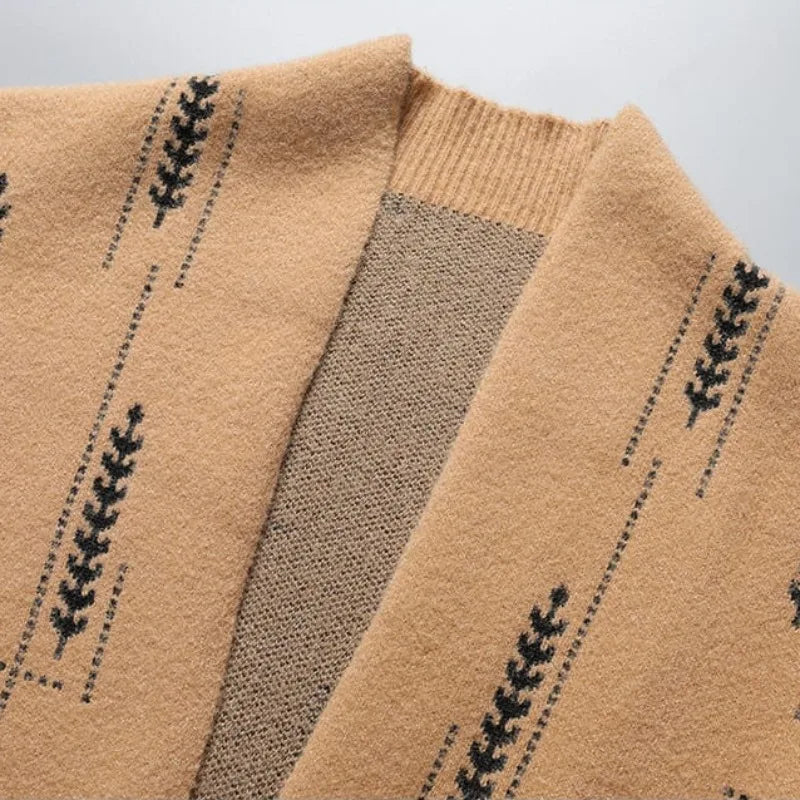 Men's Knitted Cardigan Casual Business Sweater