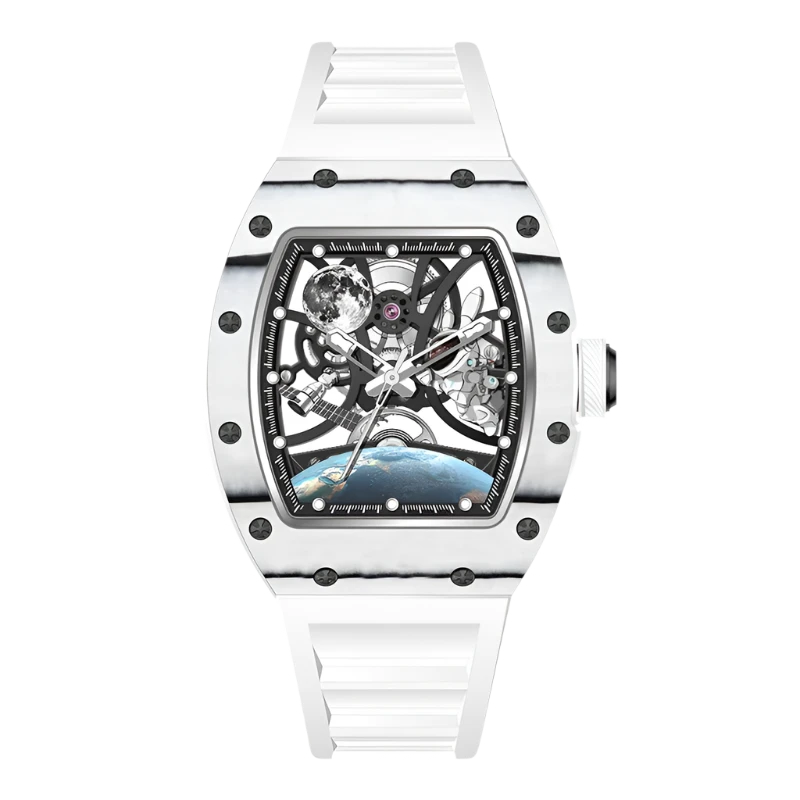 Black White Bubba Skeleton Watch
