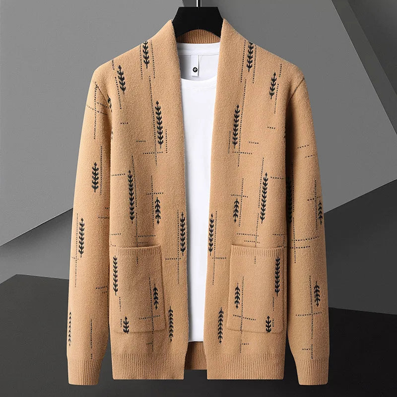 Men's Knitted Cardigan Casual Business Sweater