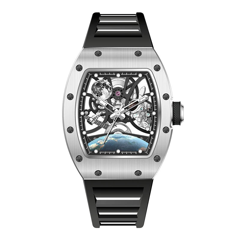 Black White Bubba Skeleton Watch