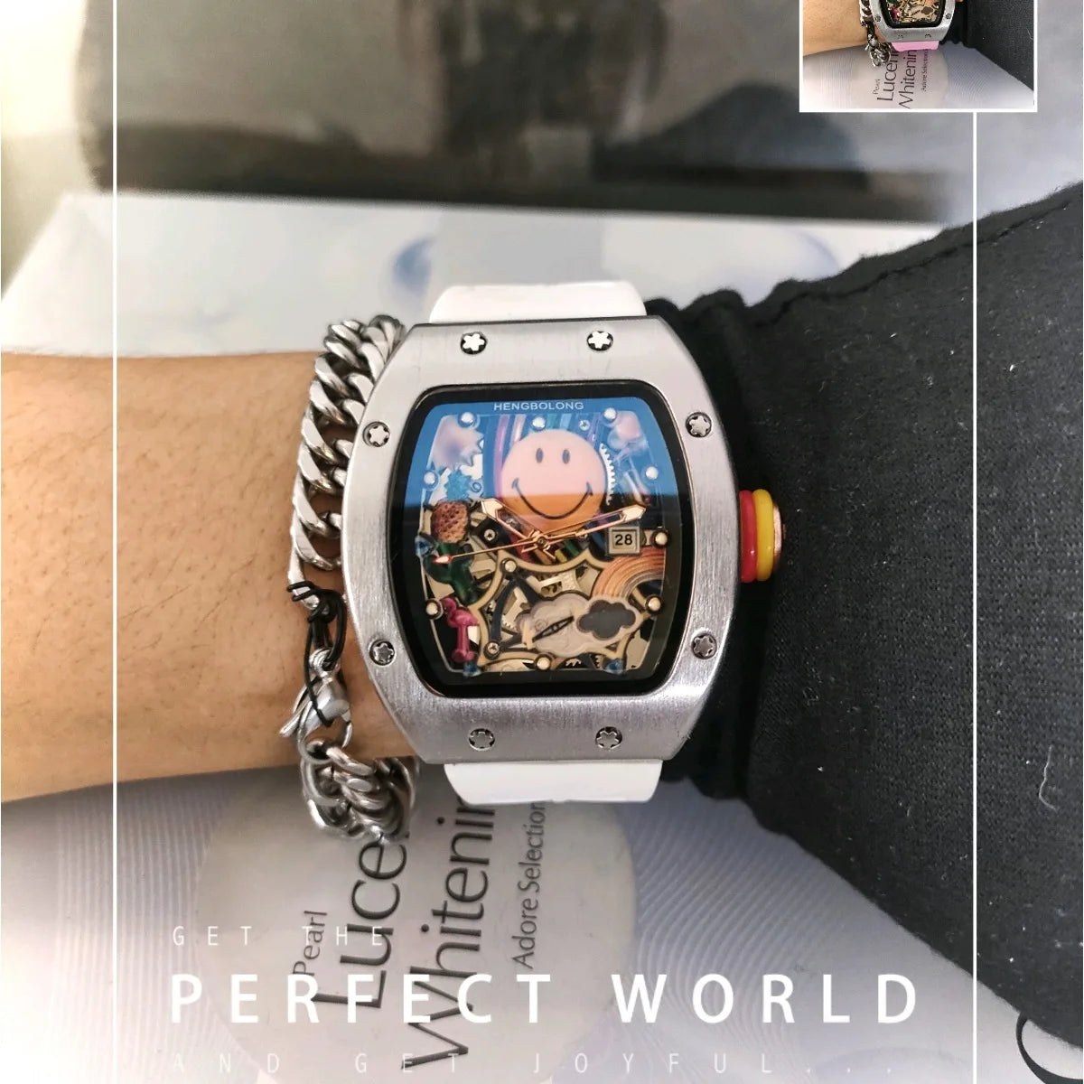 Smiley Watch Alternative Solid Quartz Water resistant