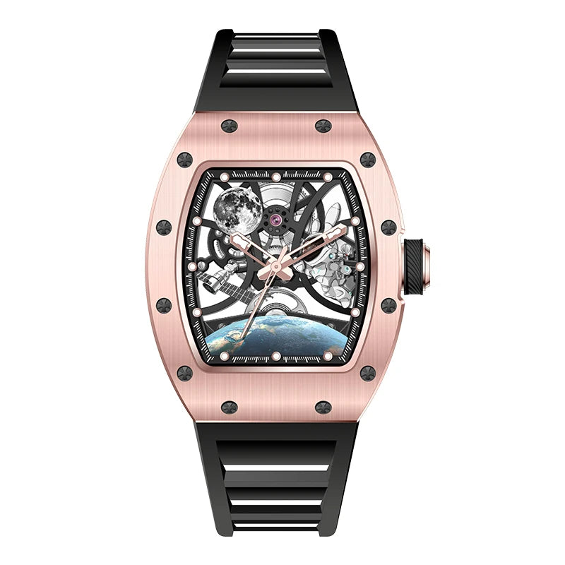 Black White Bubba Skeleton Watch