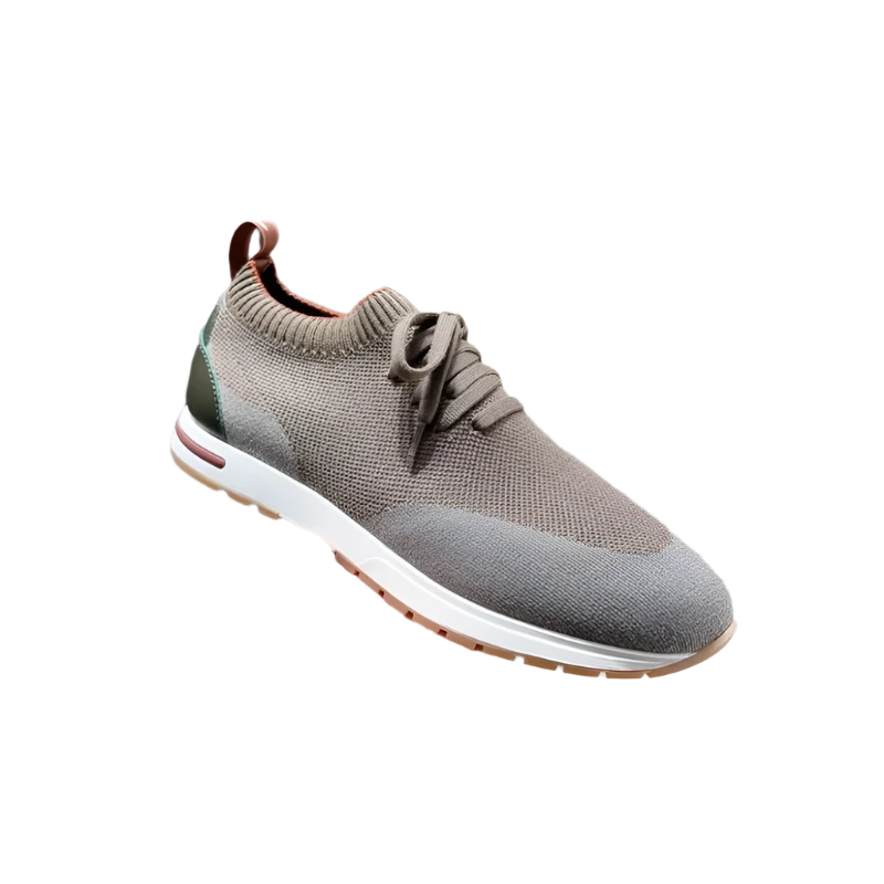 LP  Men Summer 2025 Knitted Breathable Mesh Sports Casual Shoes Loro Piana Style
