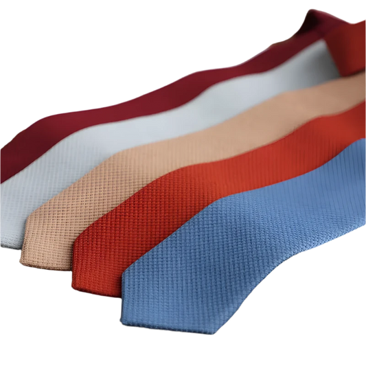 Plaid Solid Color Neckties For Men Vintage Knitted Thick Neck Ties Soft Casual White Green Tie Trendy Carvate 7CM