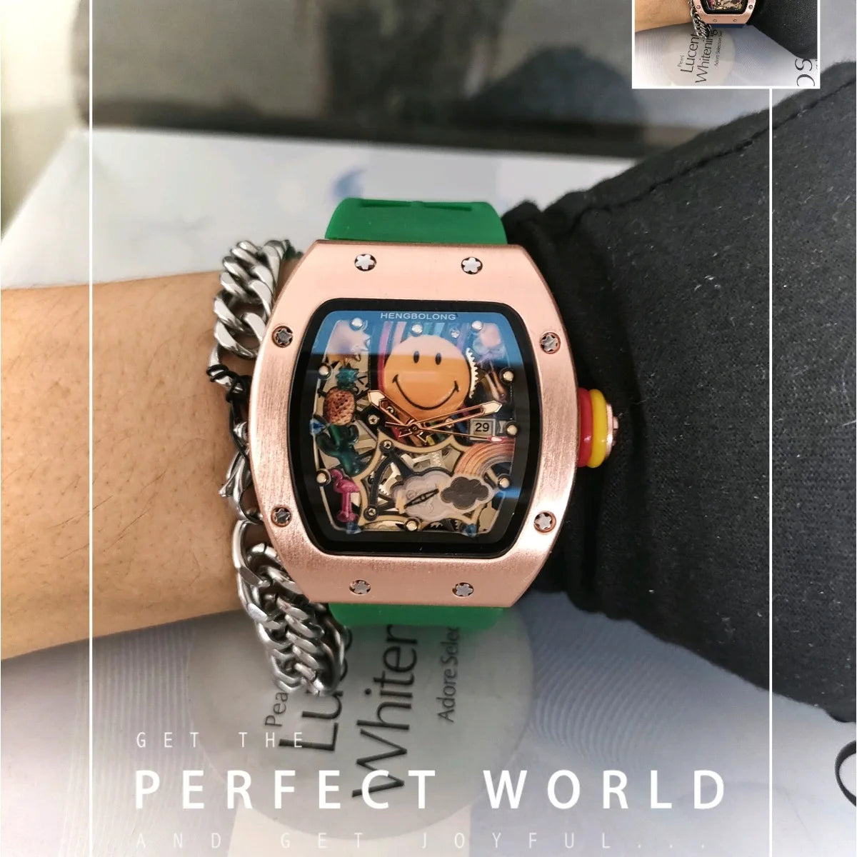 Smiley Watch Alternative Solid Quartz Water resistant