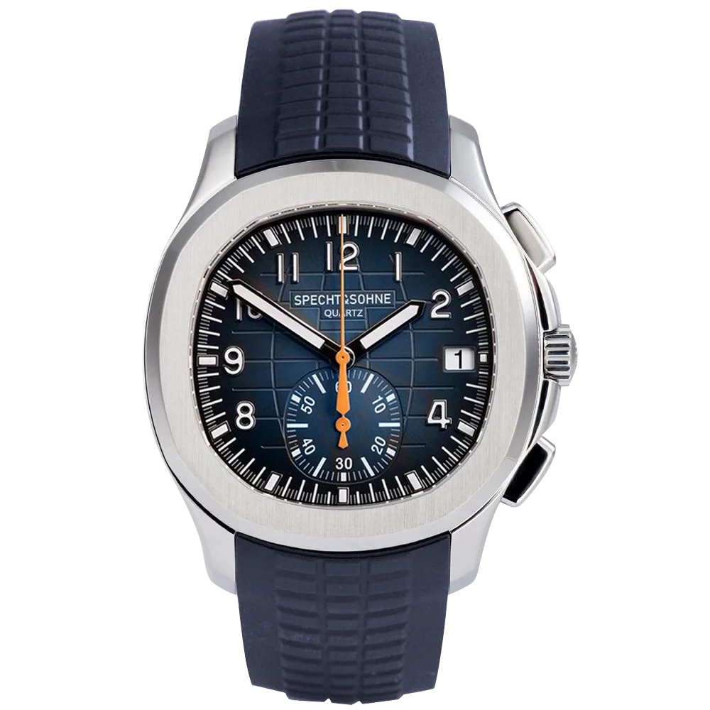 Chronograph Sports Watches For Men Orange Top Brand Luxury Rubber Wrist Watch Fashion Chronograph Wristwatch Relogio Masculino