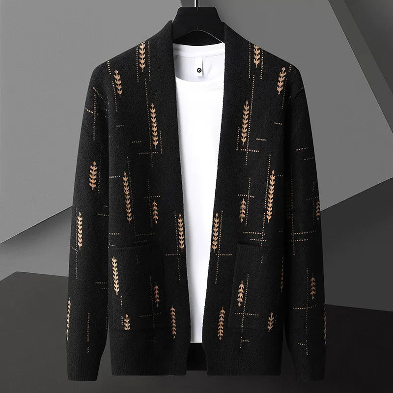 Men's Knitted Cardigan Casual Business Sweater