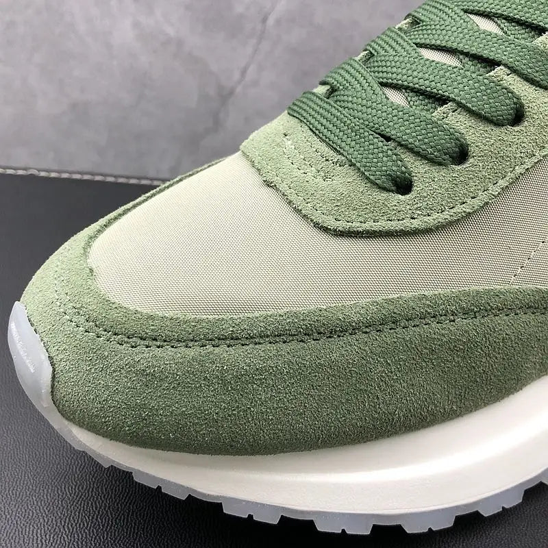 Swiss Style Wedding Party Shoes Vulcanized Breathable Casual Sneakers Round Toe Thick Bottom Business Leisure Walking Loaf V86