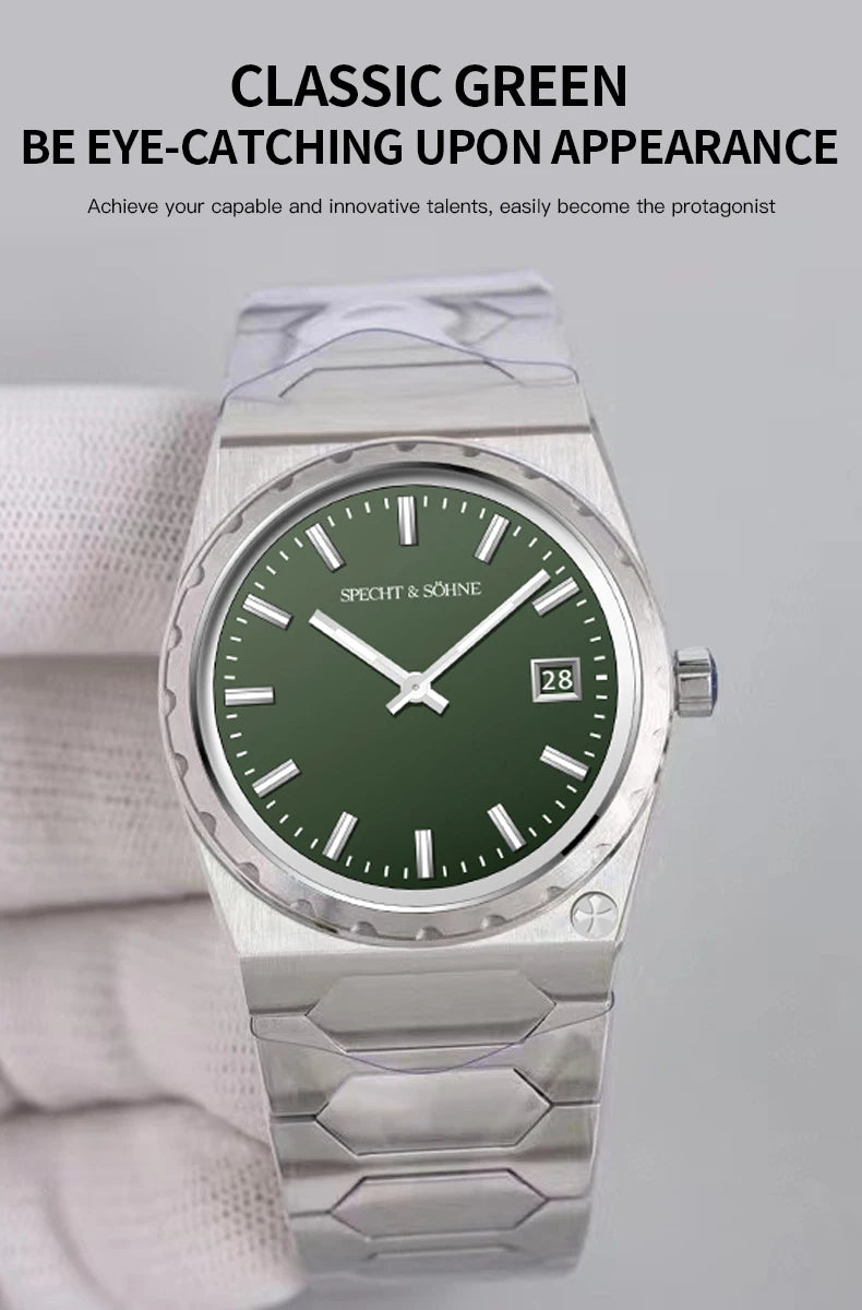Luxury 37MM Style Quartz Watch For Men Super Slim