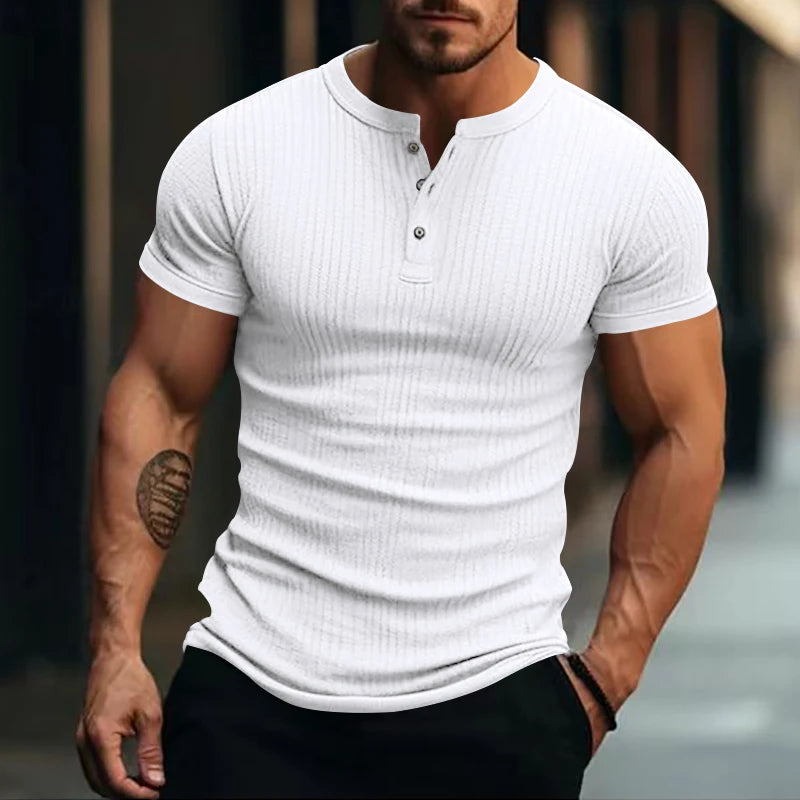 Stripe Knit T-shirt Swiss Developed