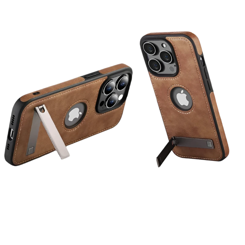 Leather Kickstand Phone Cases for iPhone