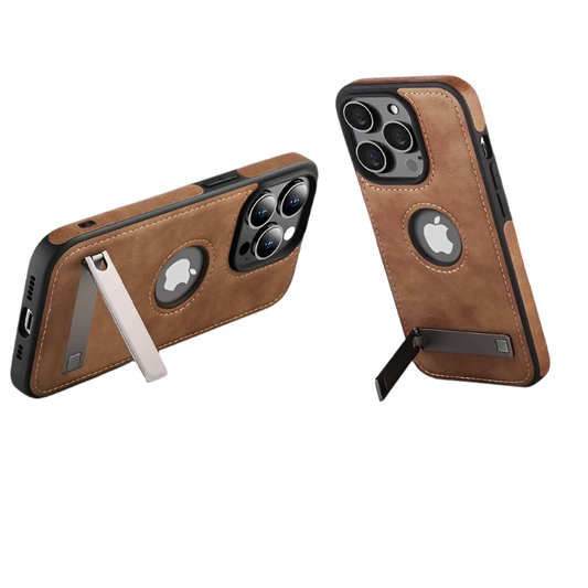 Leather Kickstand Phone Cases for iPhone