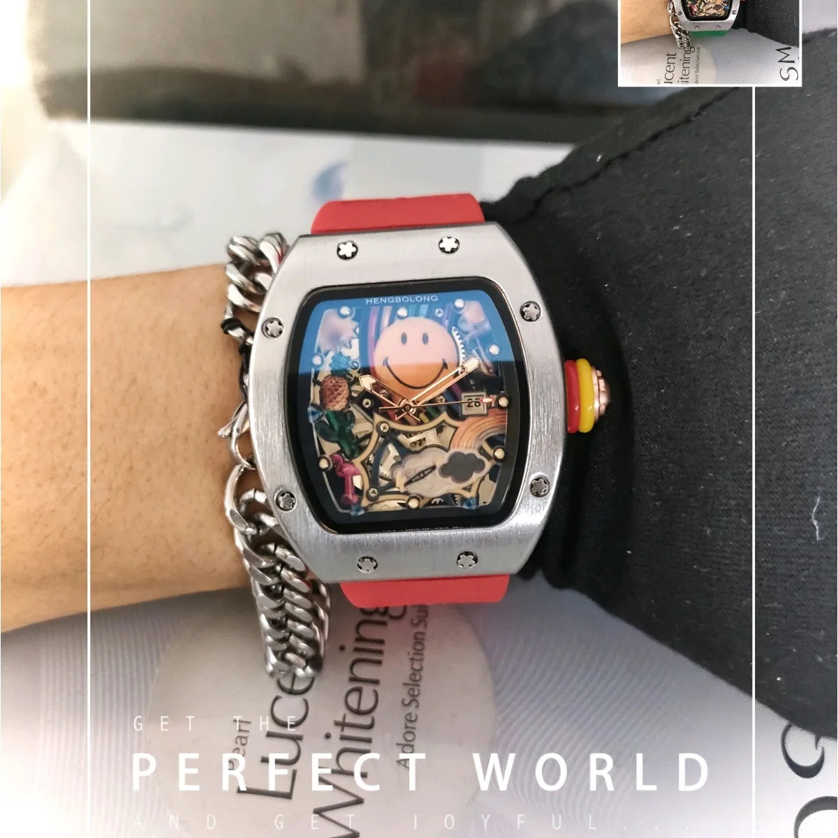 Smiley Watch Alternative Solid Quartz Water resistant