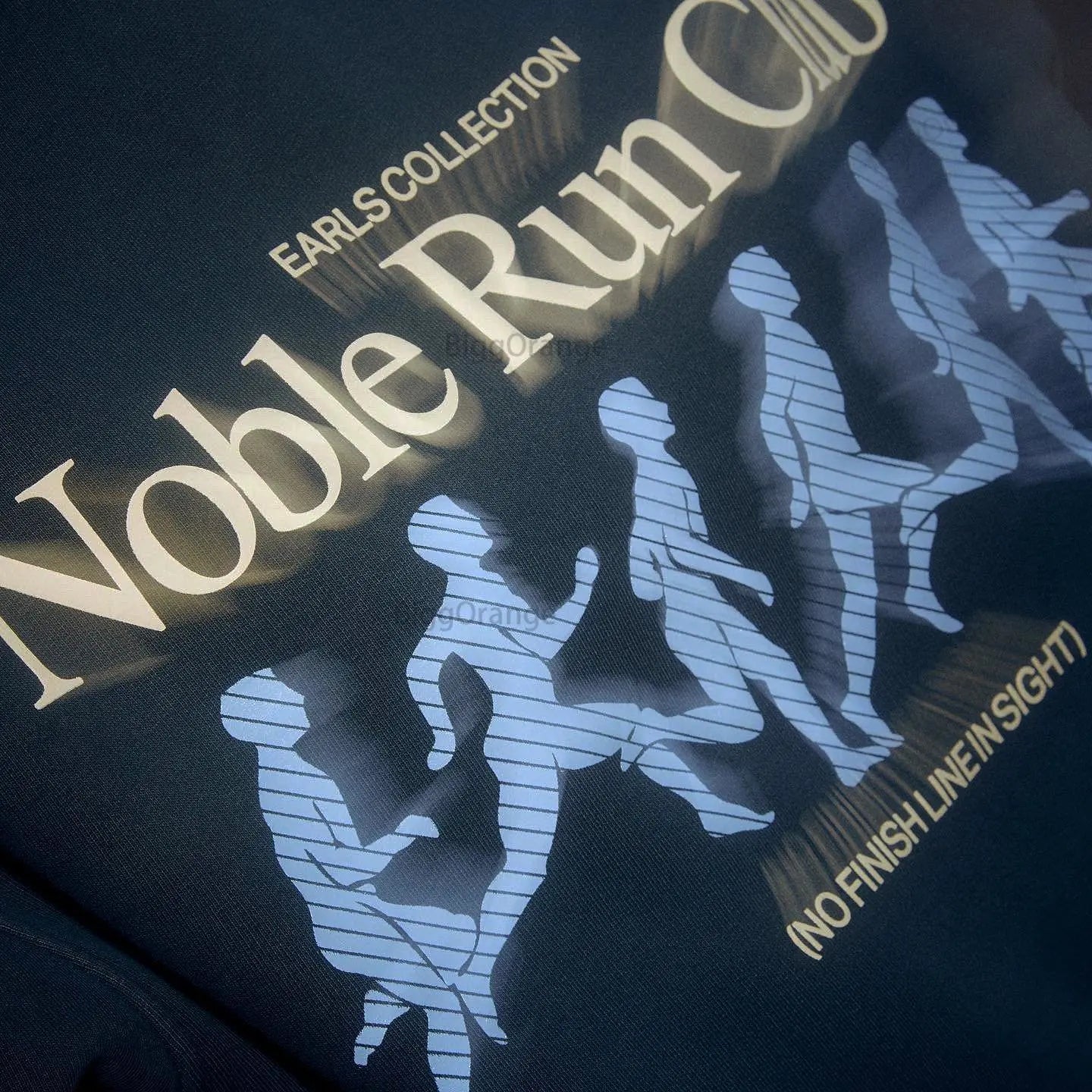 Noble Run Club Alphabet Printed Sweatshirt Heavy Cotton