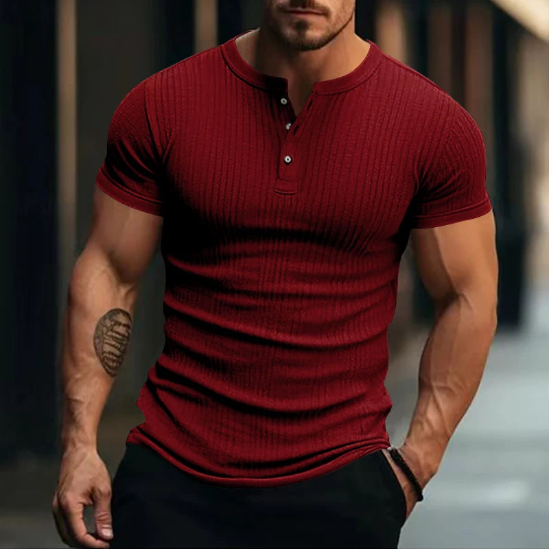 Stripe Knit T-shirt Swiss Developed