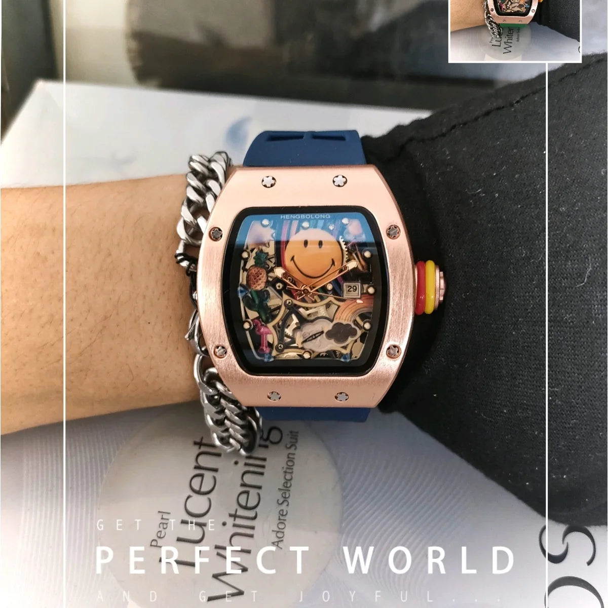 Smiley Watch Alternative Solid Quartz Water resistant