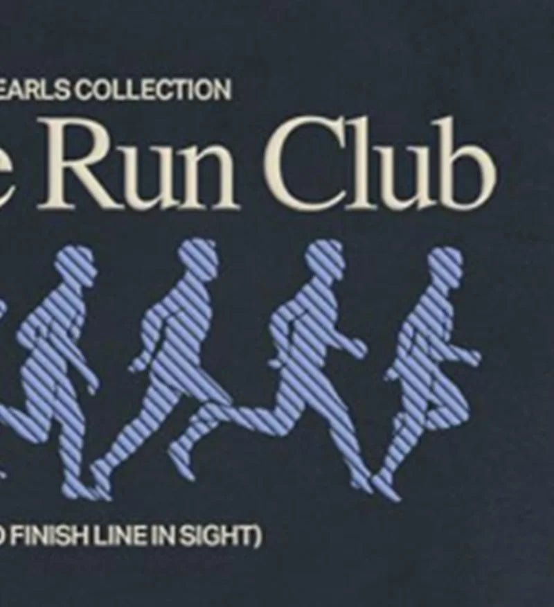Noble Run Club Alphabet Printed Sweatshirt Heavy Cotton
