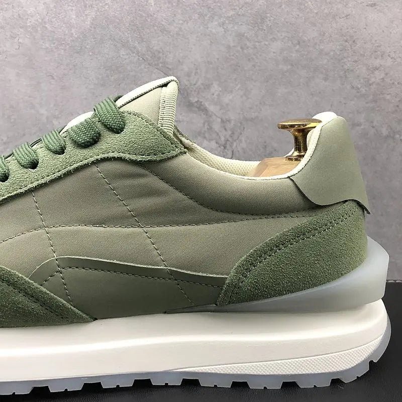 Swiss Style Wedding Party Shoes Vulcanized Breathable Casual Sneakers Round Toe Thick Bottom Business Leisure Walking Loaf V86