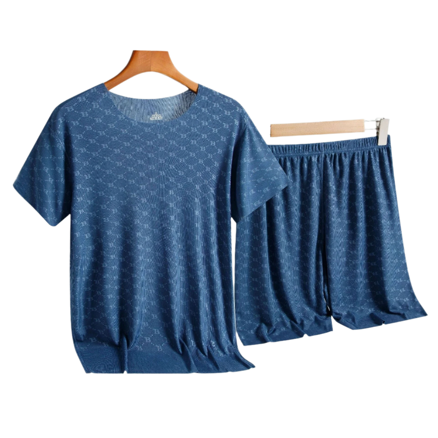 Pajamas Homewear Set Printed Ice Silk