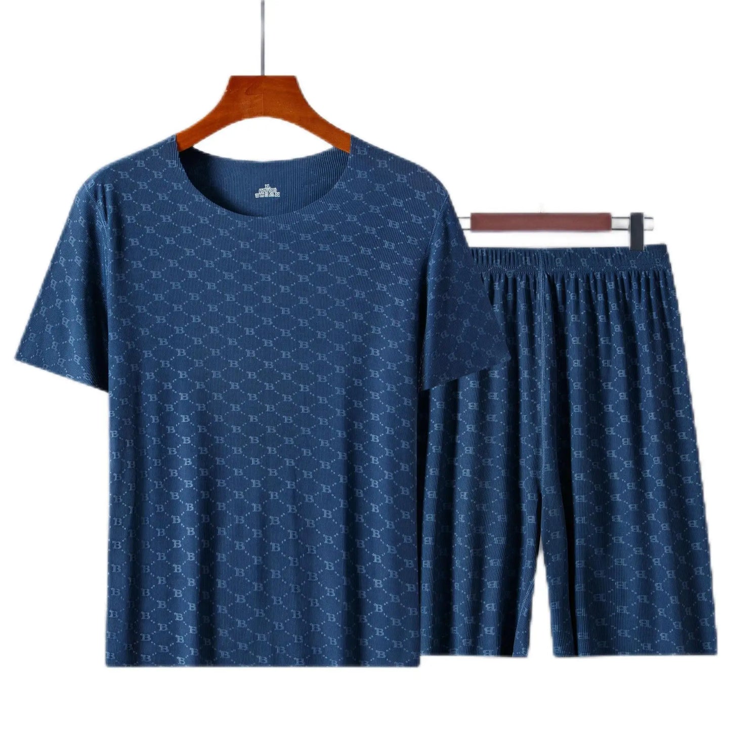Pajamas Homewear Set Printed Ice Silk