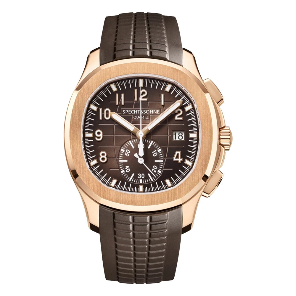 Chronograph Sports Watches For Men Orange Top Brand Luxury Rubber Wrist Watch Fashion Chronograph Wristwatch Relogio Masculino