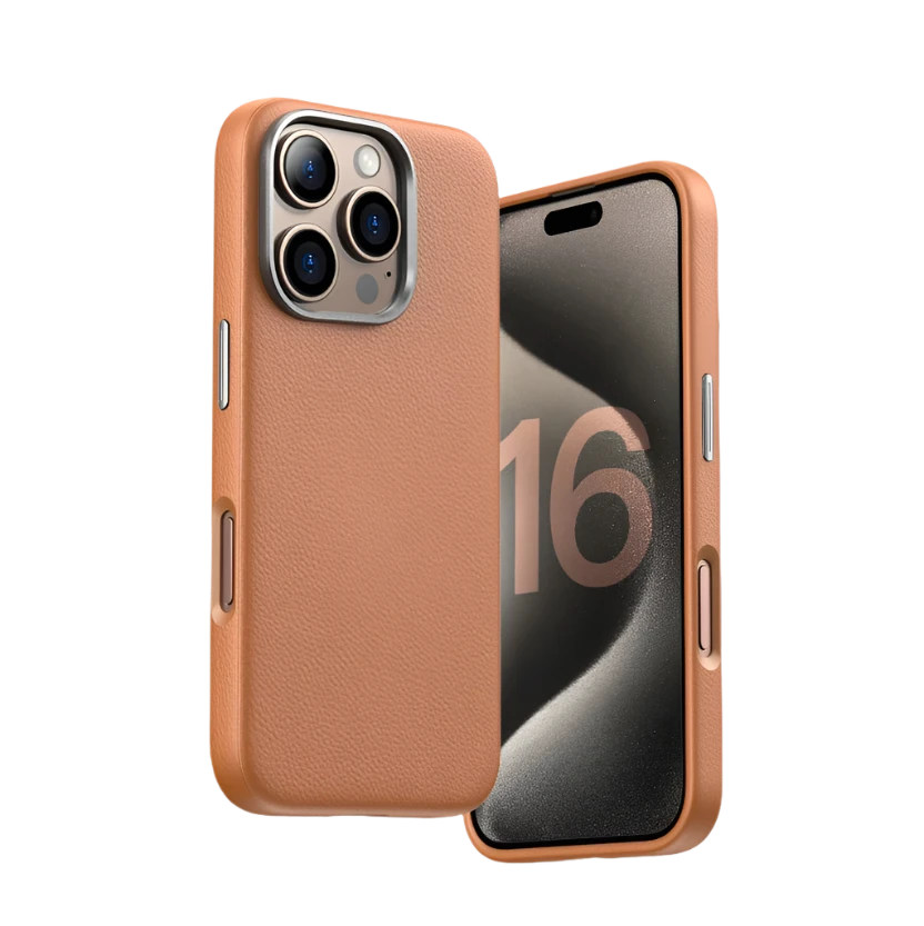 Luxury Business PU Leather Magnetic Case For iPhones