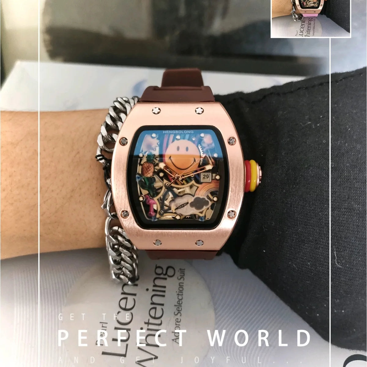 Smiley Watch Alternative Solid Quartz Water resistant