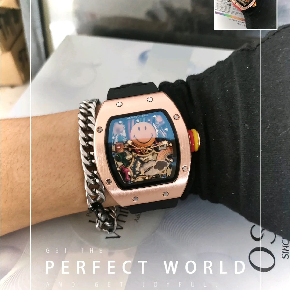 Smiley Watch Alternative Solid Quartz Water resistant
