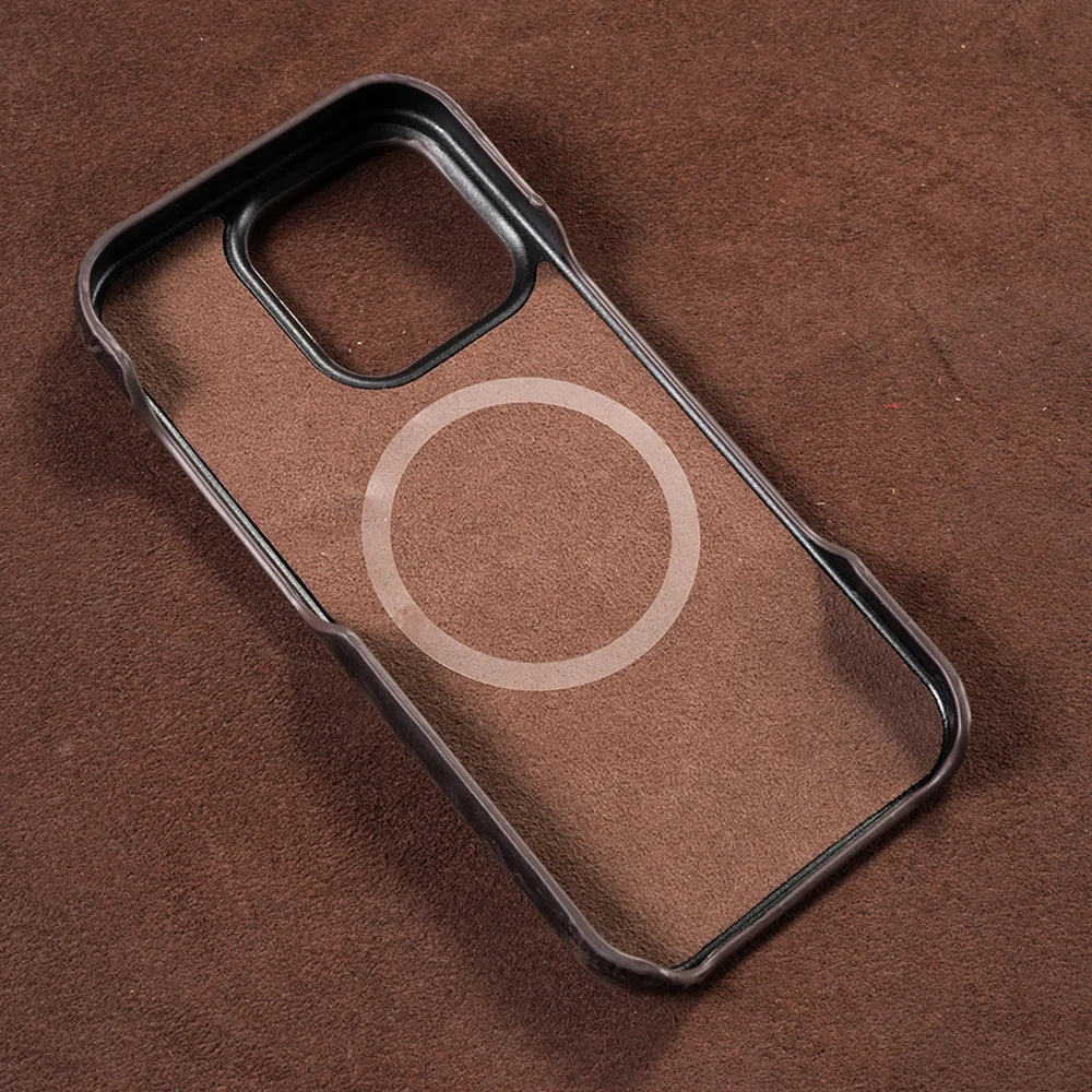 iPhone Case Retro Leather with Magsafe
