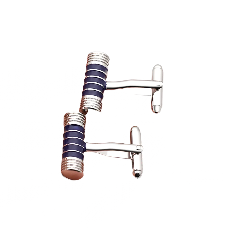 Brass Thread Cylinder Cufflinks
