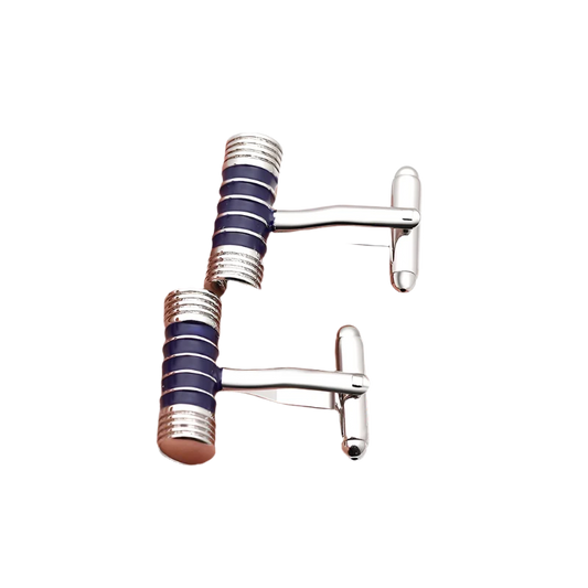 Brass Thread Cylinder Cufflinks