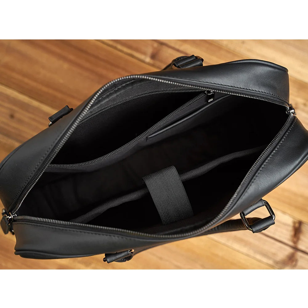 Genuine Leather Business Men's Briefcase Laptop Bag