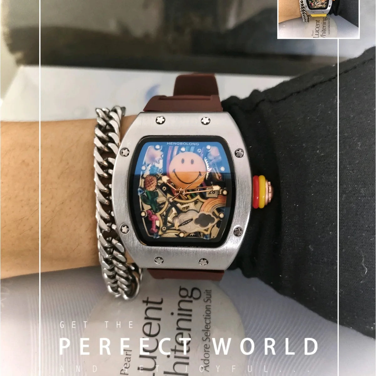 Smiley Watch Alternative Solid Quartz Water resistant