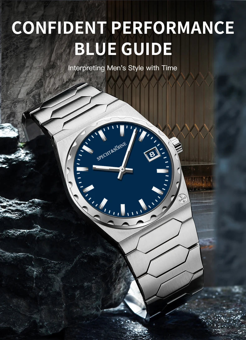 Luxury 37MM Style Quartz Watch For Men Super Slim