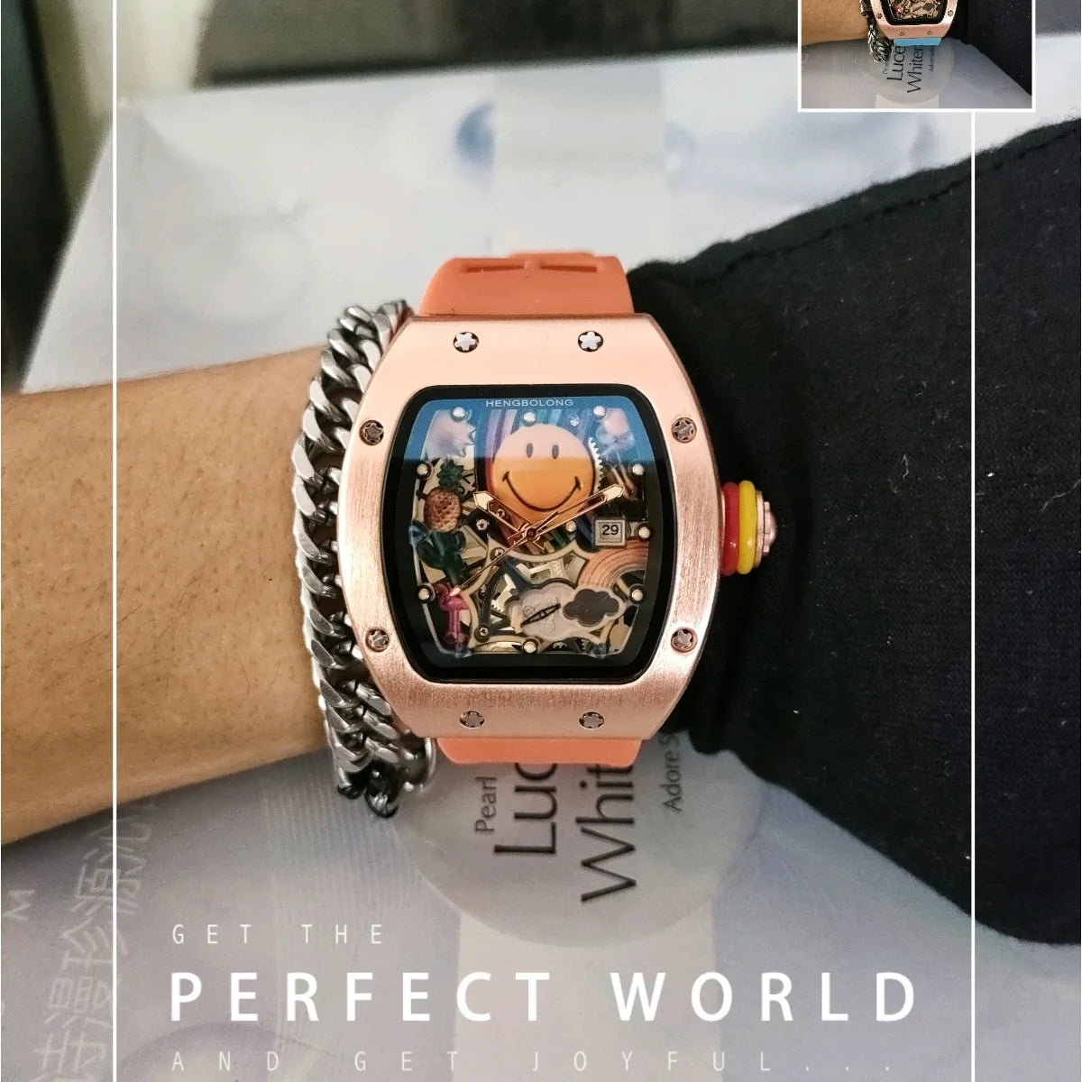 Smiley Watch Alternative Solid Quartz Water resistant