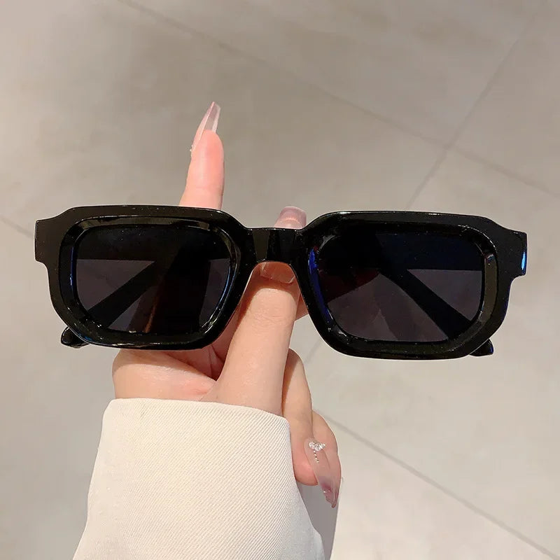 Vintage Rectangle Frame Sunglasses Fashion Retro Sun Glasses