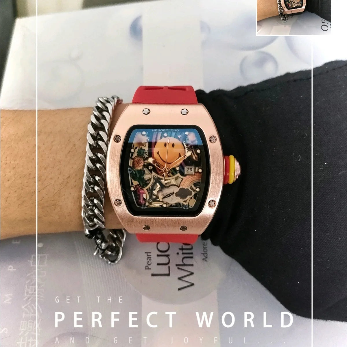 Smiley Watch Alternative Solid Quartz Water resistant